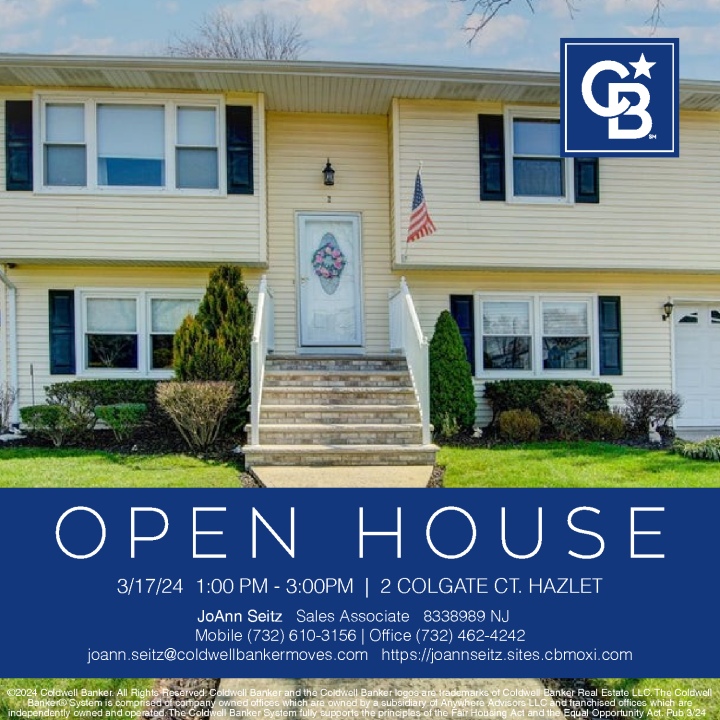 2 Colgate Ct. Hazlet, NJ 07730
