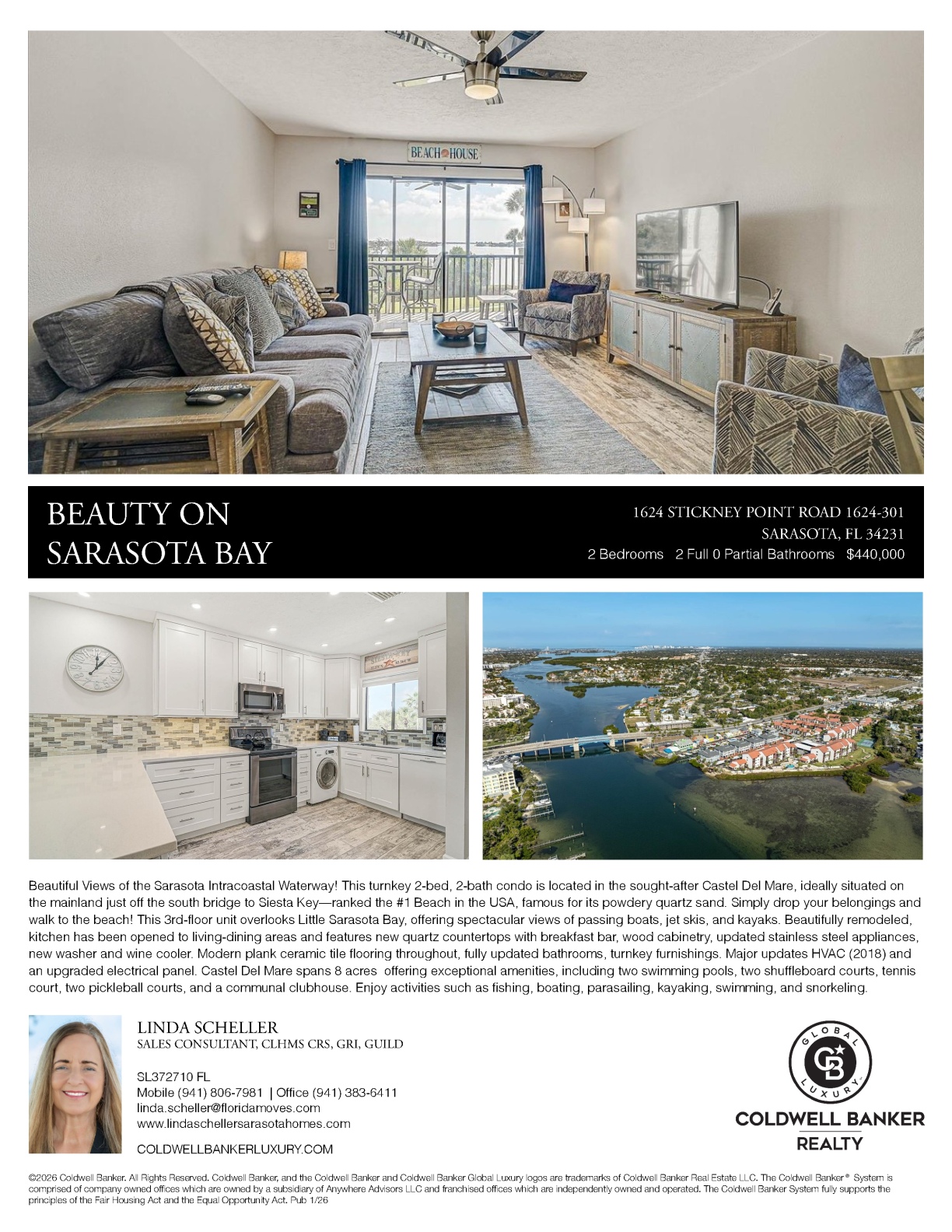 1624 Stickney Point Road, Unit 24-301, Castel Del Mare