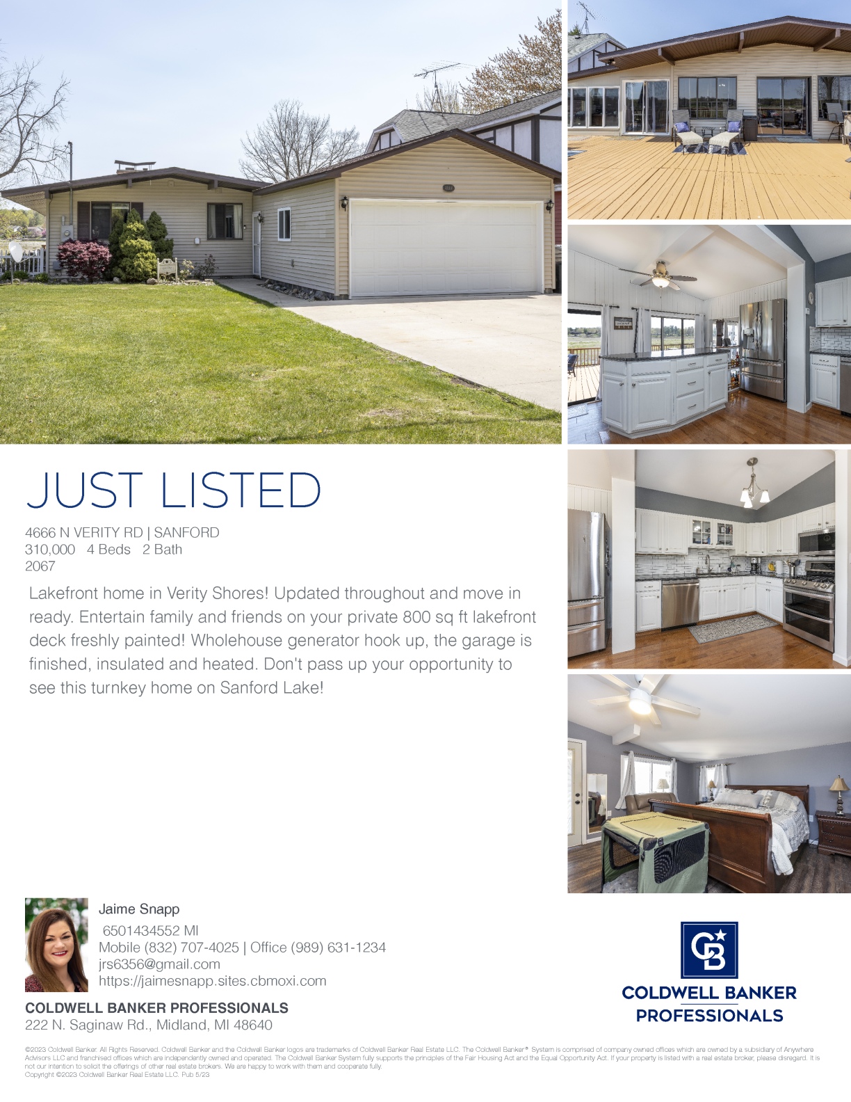 4666 N Verity Sanford, Mi 48657